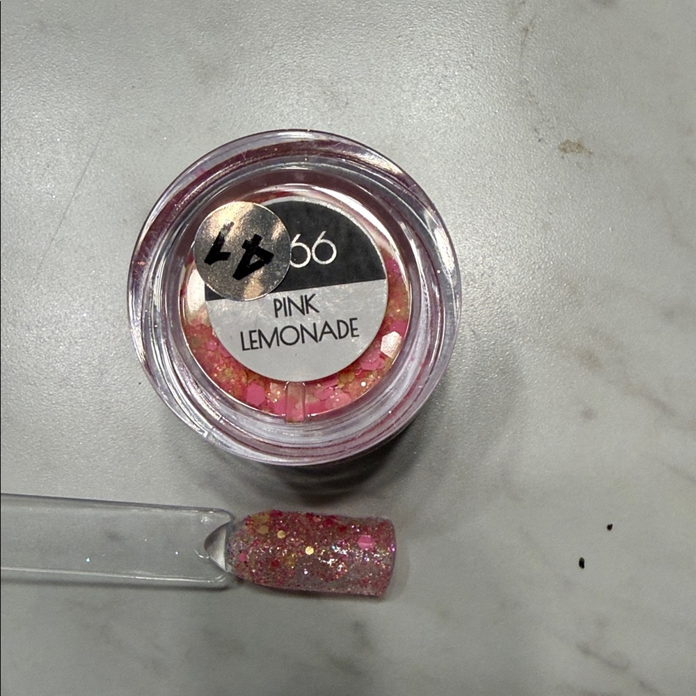 Pink Lemonade Glitter Nail Powder – Sparkling Pink Accent